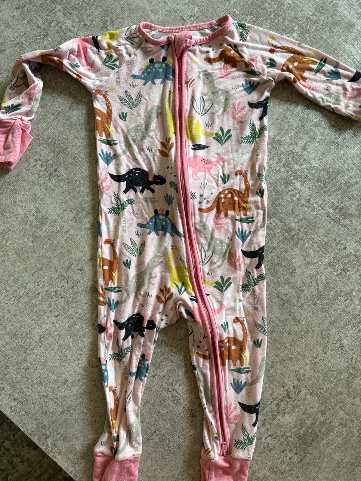 Little sleepies pink Dino sleeper