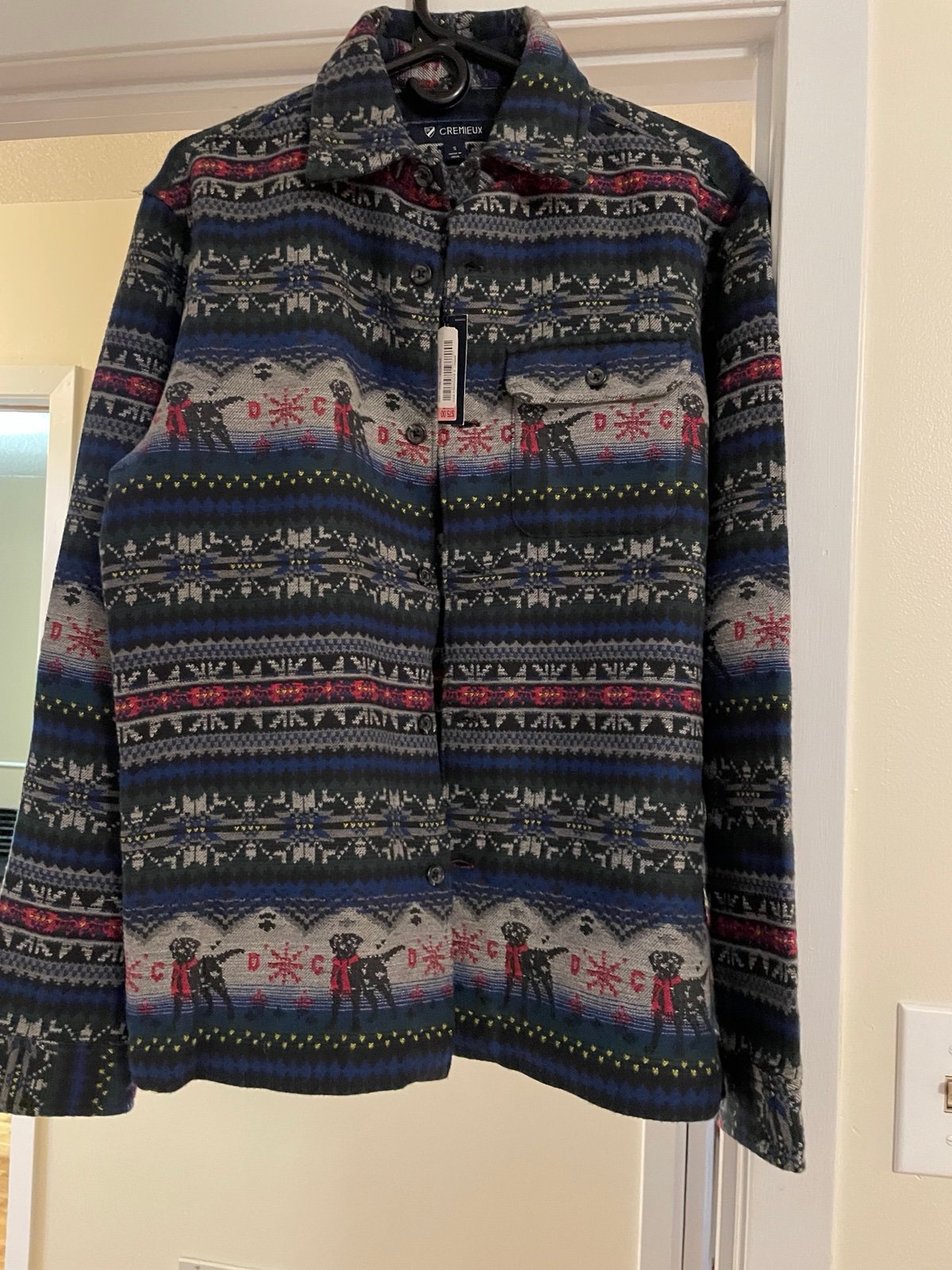 Cremieux men’s shirt/jacket size small NWT! Retail 225