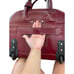 DAVIS 15” Leather Wheeled Laptop Briefcase