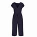 Bishop + Young Navy Blue V Neck Jumpsuit M