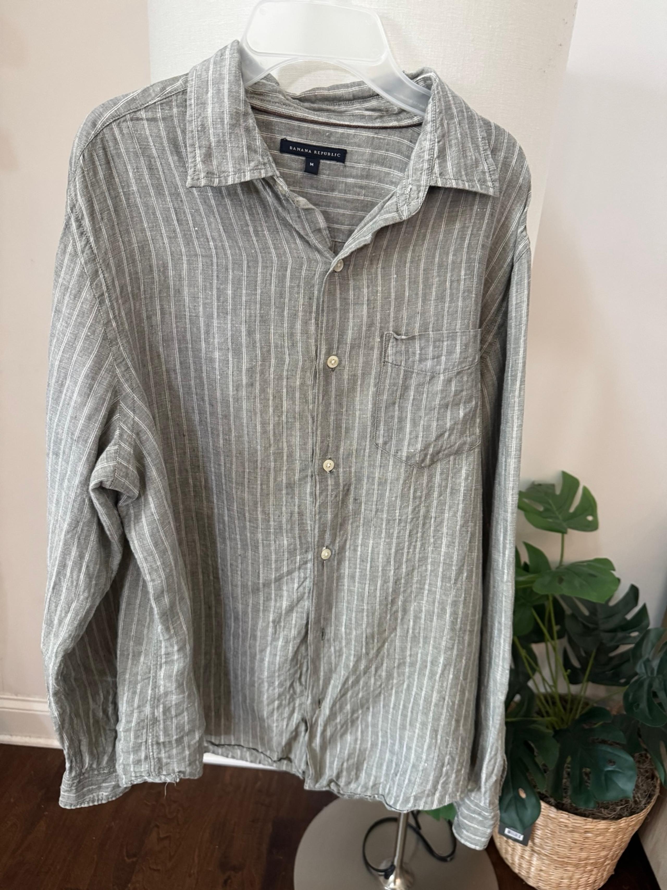 Mens Banana Republic linen shirt size medium