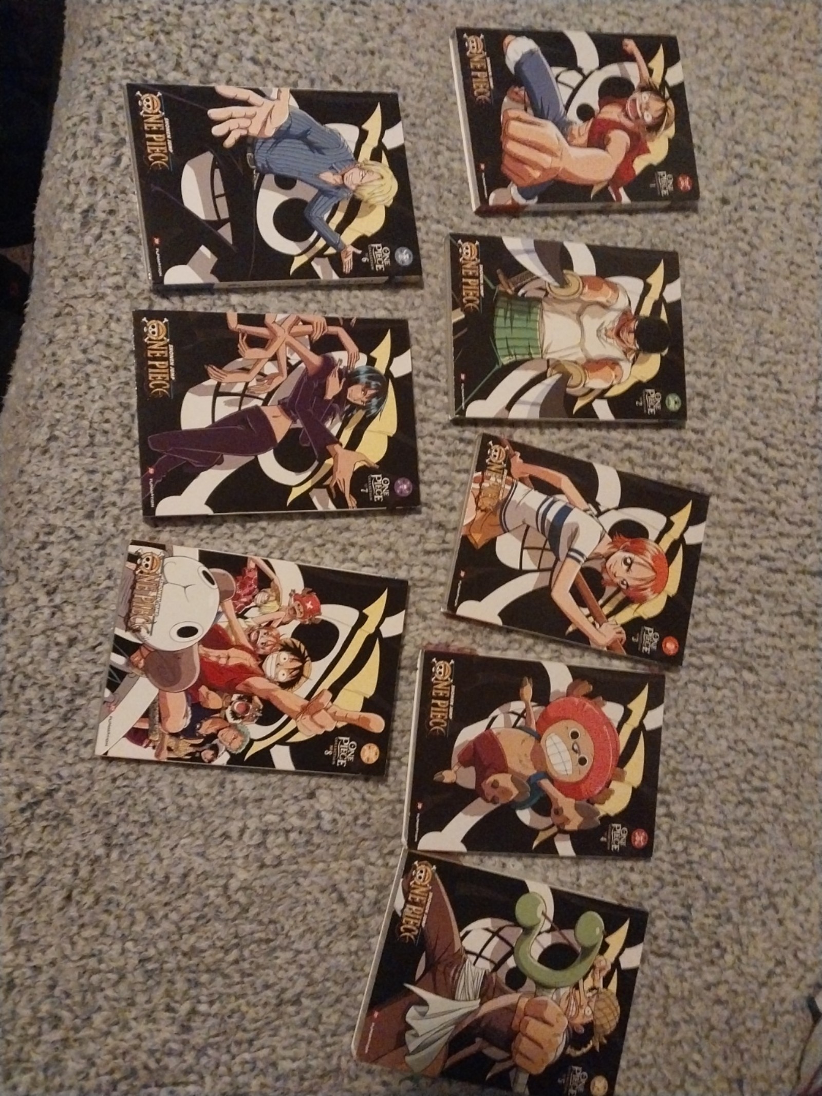 One Piece DVD volume 1-8 set