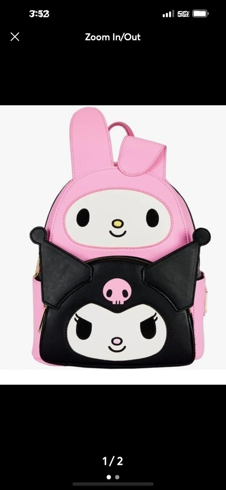 Loungefly Sanrio Hello Kitty My Melody Kuromi Backpack NEW!!