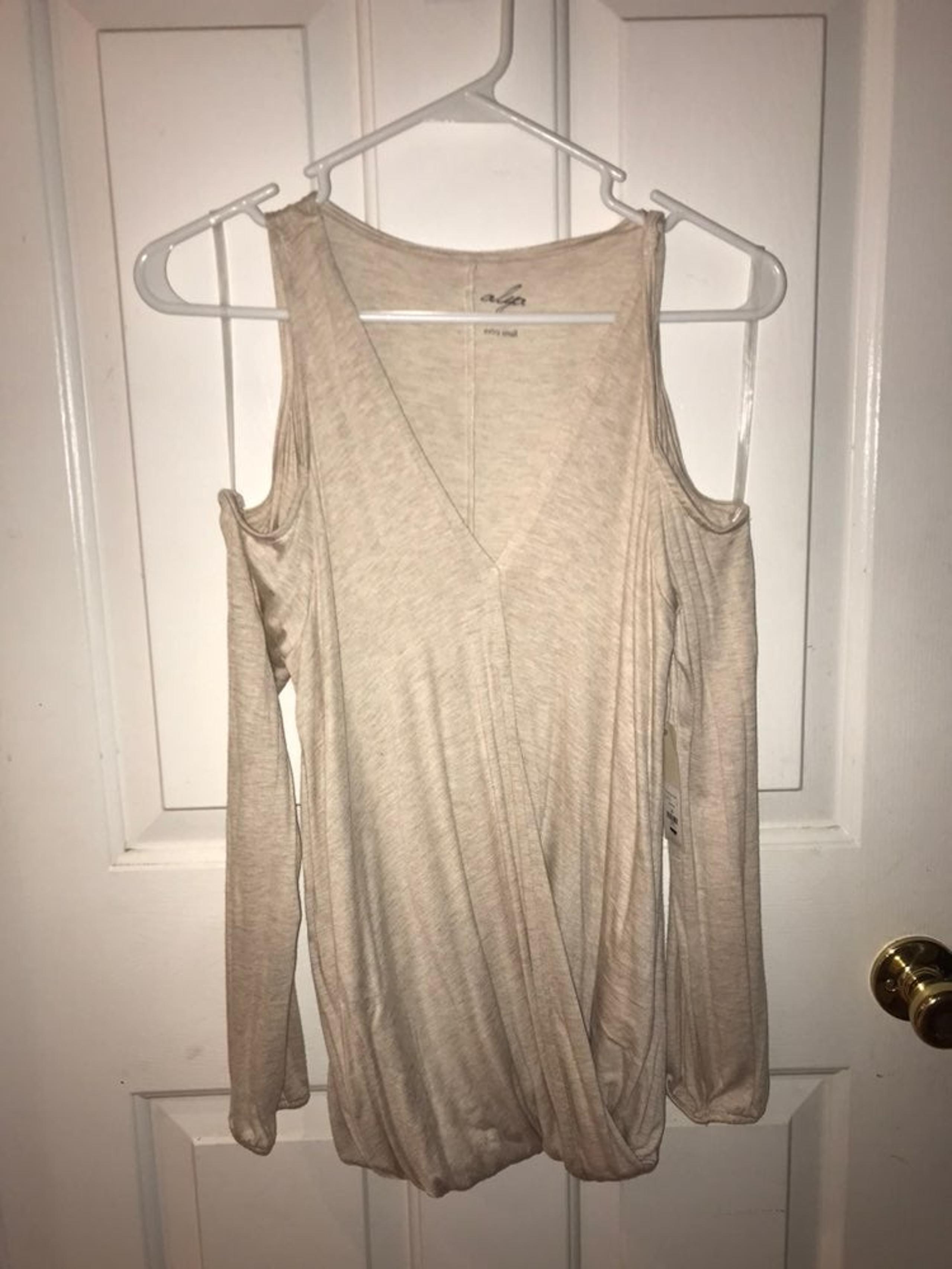 dress shirt with shoulder cutouts