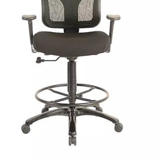 Tempur-Pedic Mesh Back Fabric Drafting Stool Black (TP8200-BLACK)