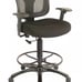 Tempur-Pedic Mesh Back Fabric Drafting Stool Black (TP8200-BLACK)