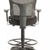 Tempur-Pedic Mesh Back Fabric Drafting Stool Black (TP8200-BLACK)