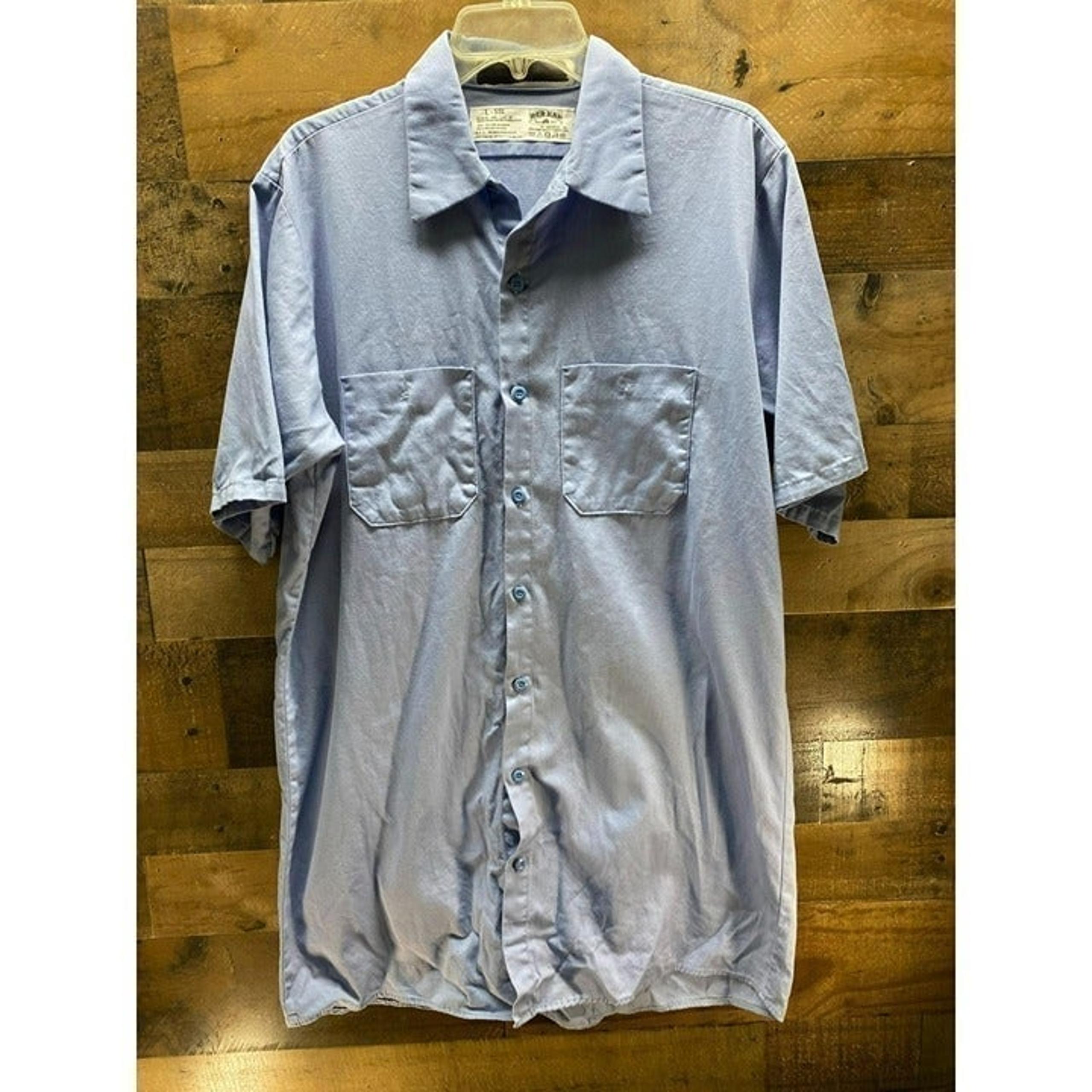 Red Kap Workwear Button Down Size Large Long