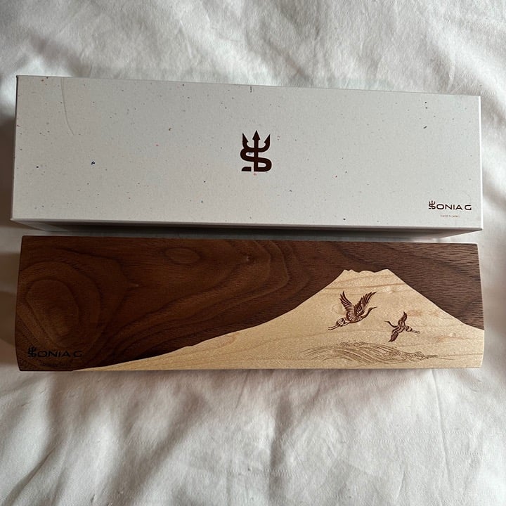 Sonia G Cranes Over Mount Fuji Act 2 Brush Holder