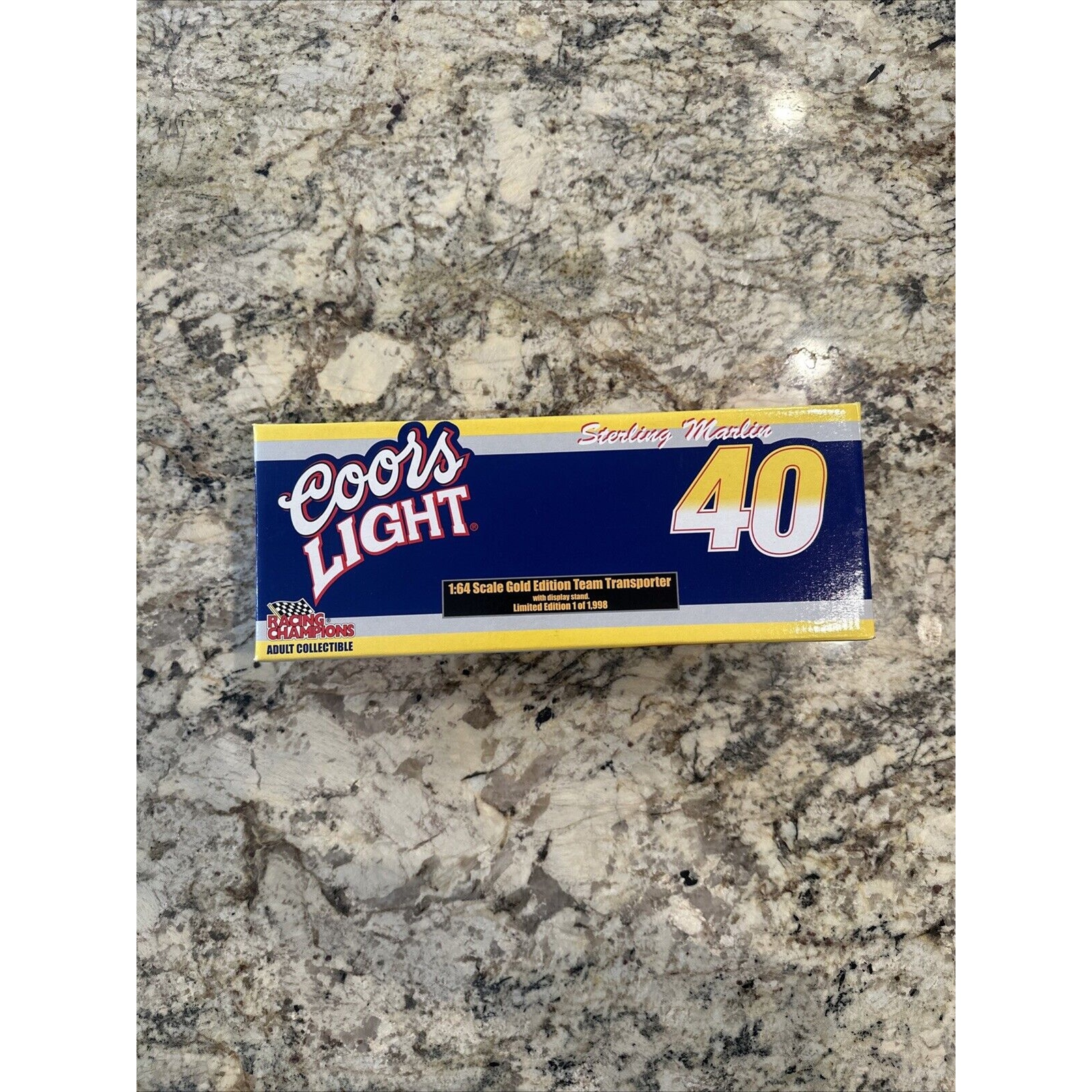 1:64th Scale GOLD Edition Sterling Marlin Team Transporter By Racing Champions