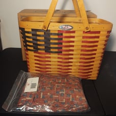 Longaberger Collectors Club 25th Anniversary Flag Basket