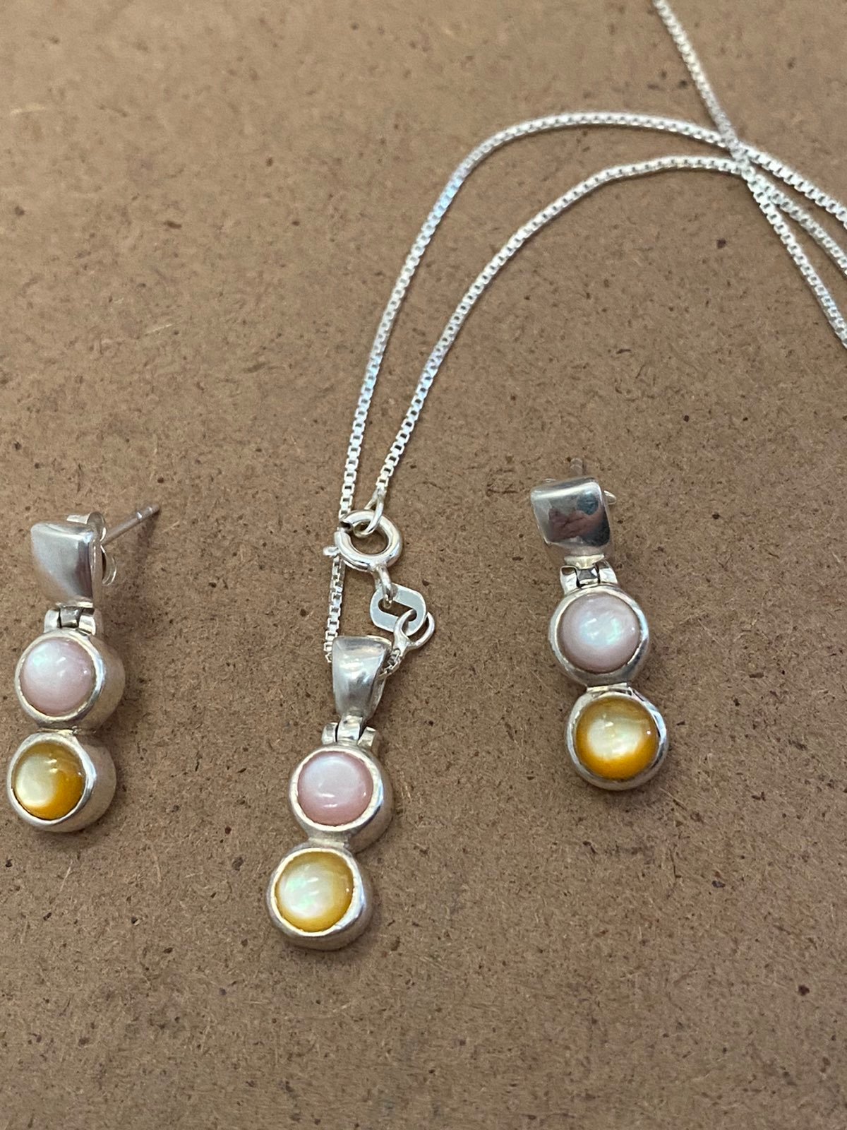 Vintage Sterling necklace & earring set