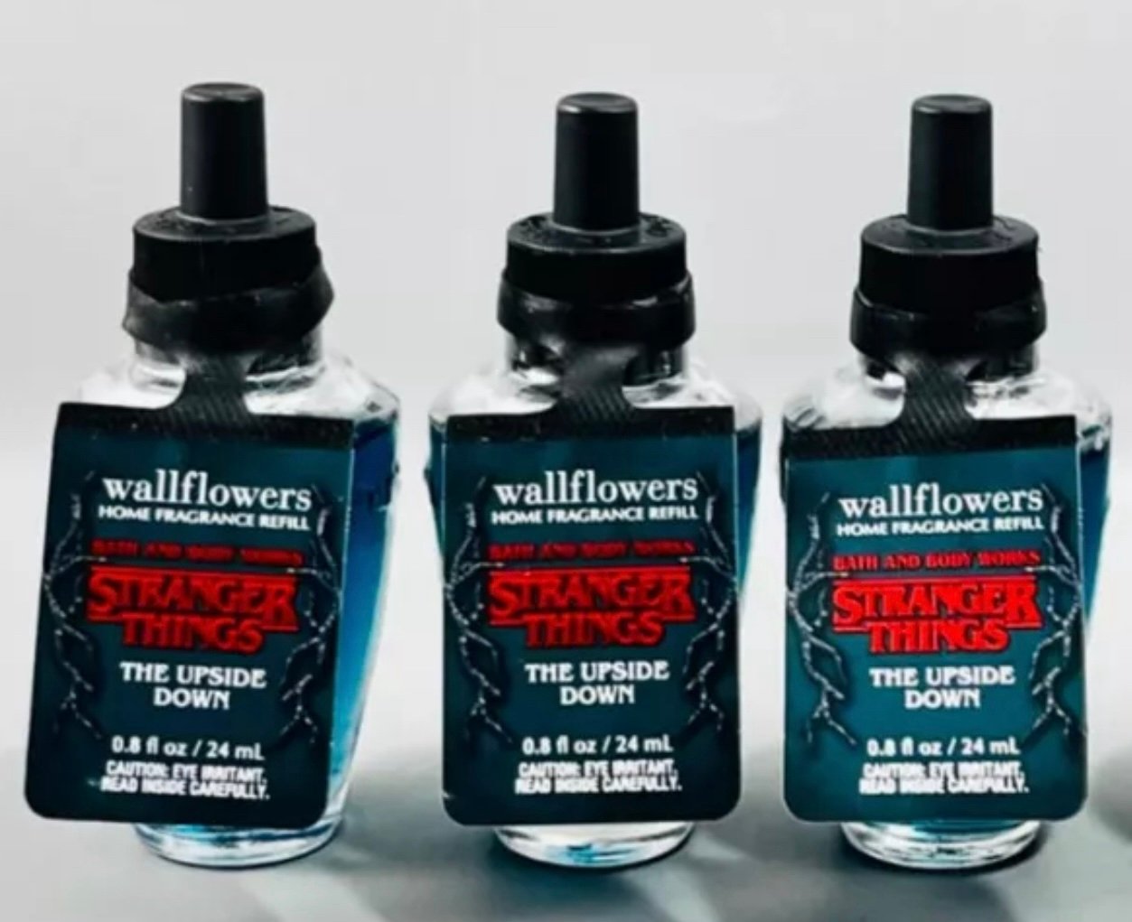 Bath & Body Works Stranger Things The Upside Down Wallflower Plug In Bulb 3pc