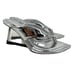 Good American Clear Wedge Sandals Size 8 Silver GA077V-X