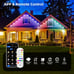 sympa Permanent Outdoor Lights, 100 ft Outdoor String Lights with 72 Scene Modes