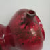 Vintage Hand Painted Unique Large Ceramic Teapot, Red, Brown, Italy