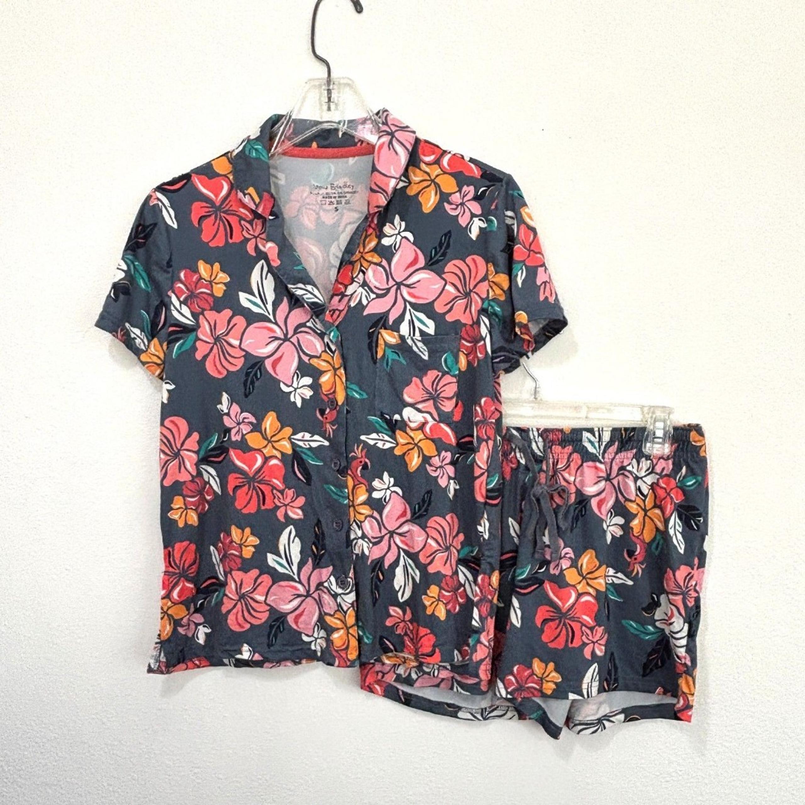 Vera Bradley Womens Coastal Paradise Pajama Set Size Small Floral Tropical