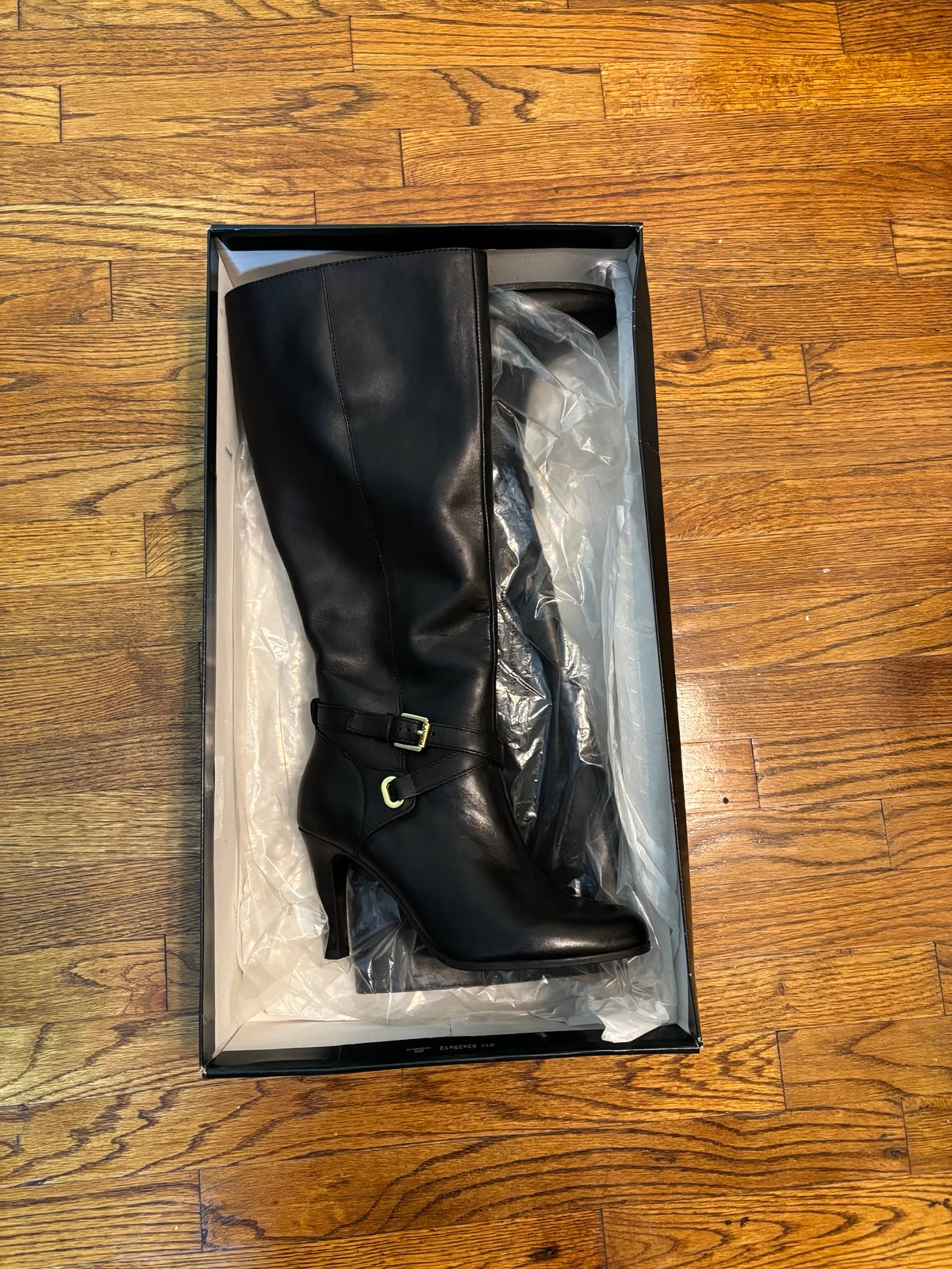 Ralph Lauren Becca Boots Sz 7 Wide Calf MSRP $169