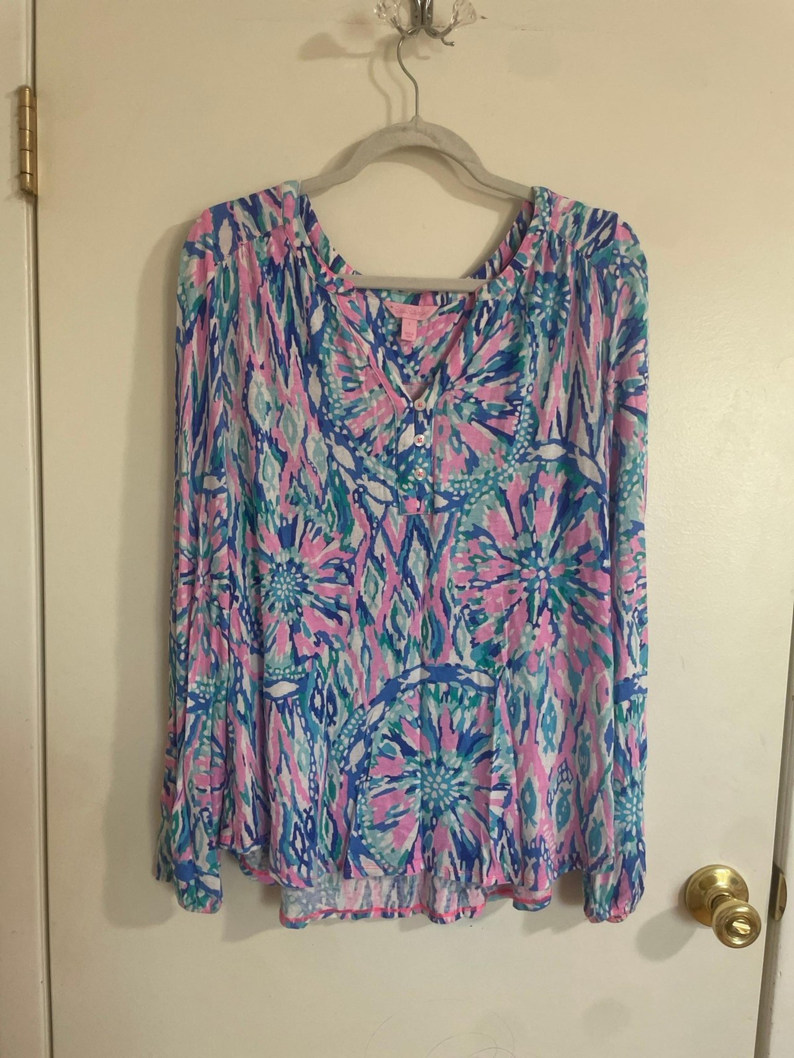 Lilly Pulitzer Blue Top