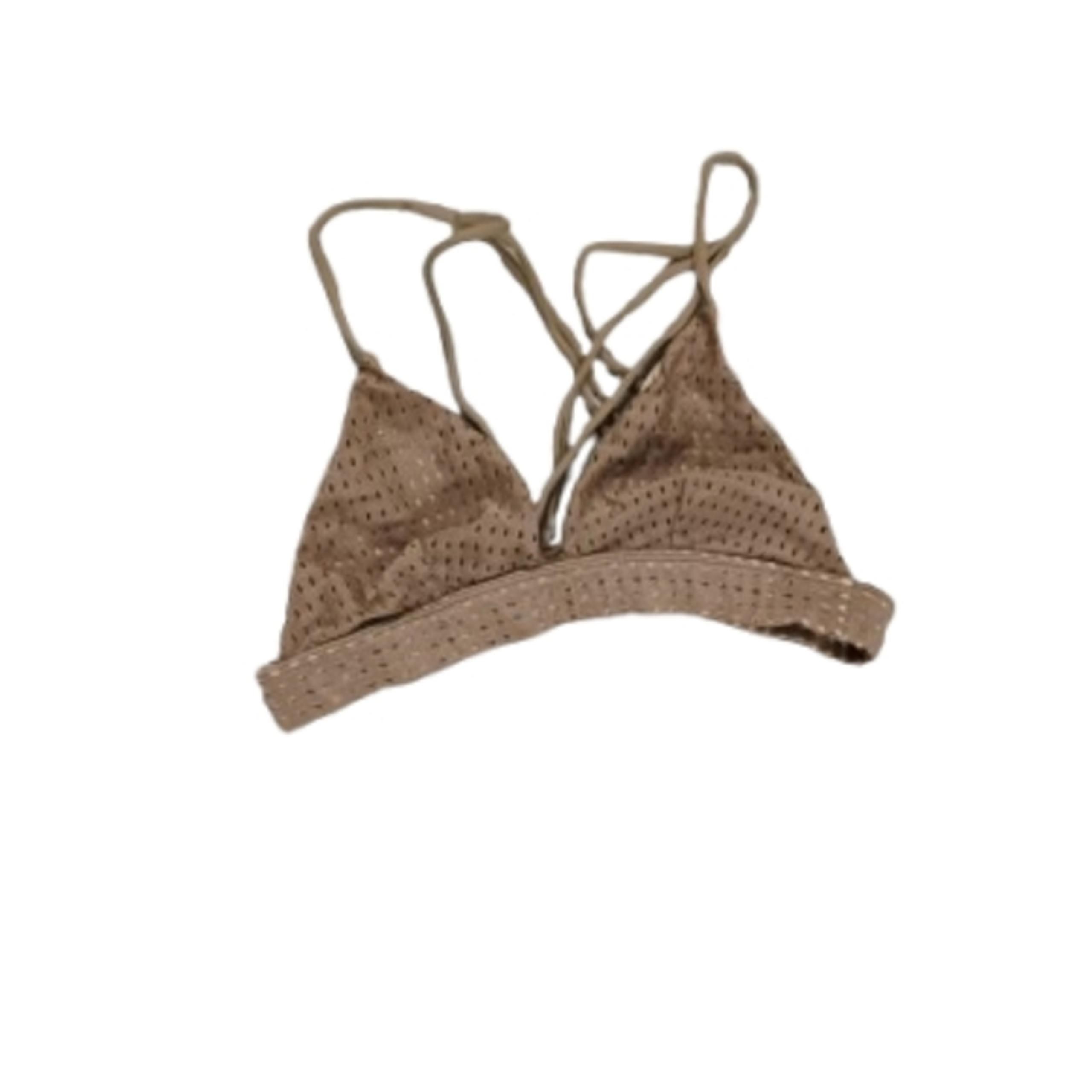 Acacia Womens Mesh Triangle Bikini Top Sz M