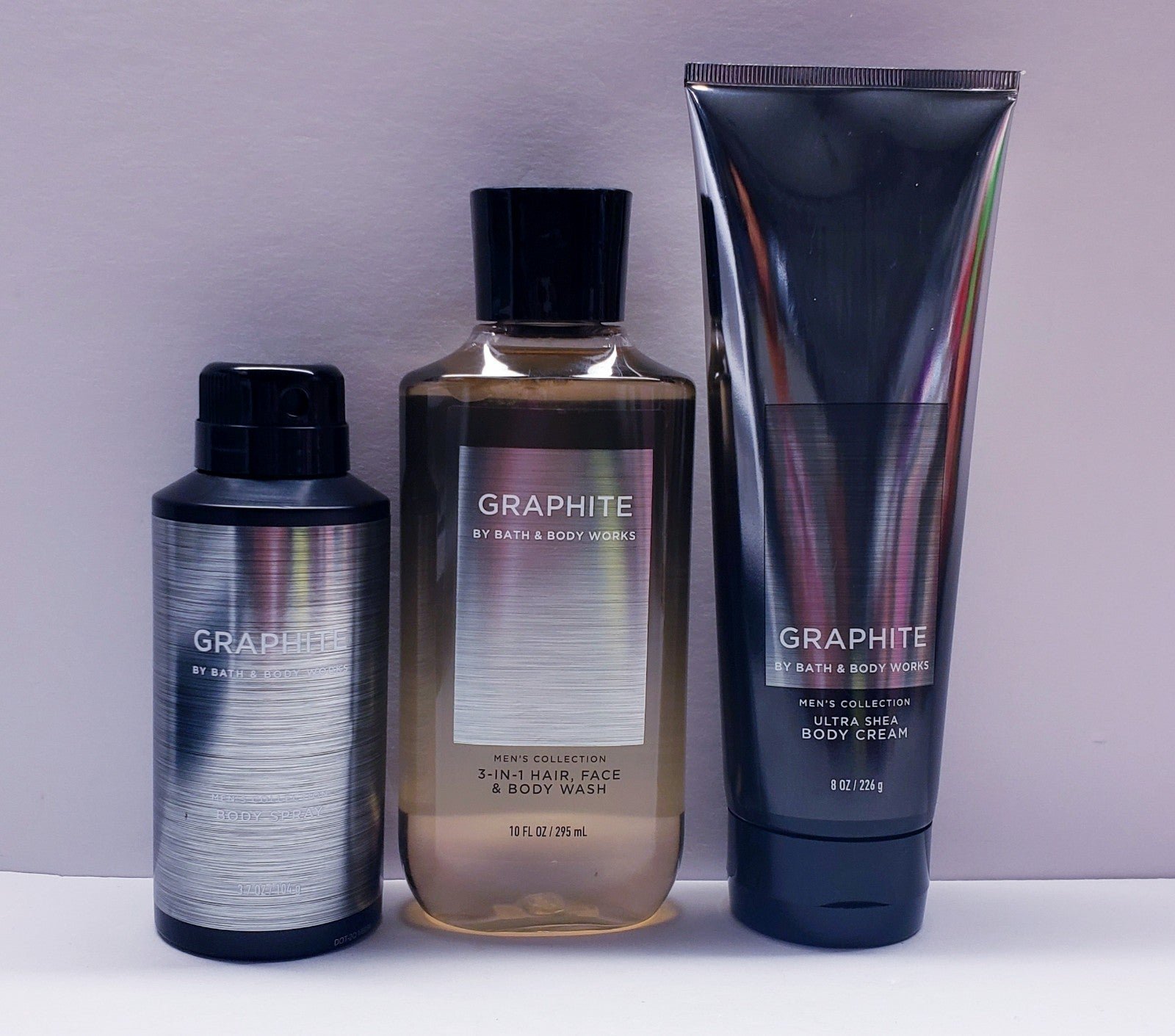 Bath & Body Works GRAPHITE Men's Collection Body wash, Body spray, Body cream