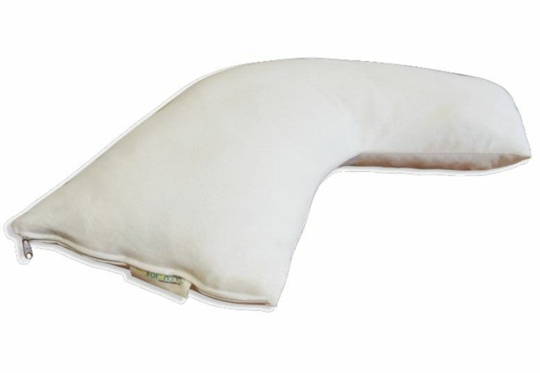 Organic Wool Side Sleeper Pillow - Side Sleeper  - Handmade in USA, San Francisc