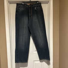 Y2K Akademiks Big Legged Embroidered Pockets (Jnco,Southpole) Style Jeans Men 38
