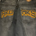 Y2K Akademiks Big Legged Embroidered Pockets (Jnco,Southpole) Style Jeans Men 38
