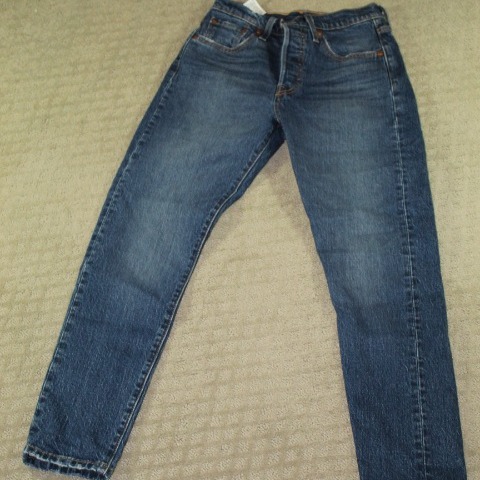 Levi’s Premium 501 S Skinny Size 25x26 Blue Jeans Button Fly