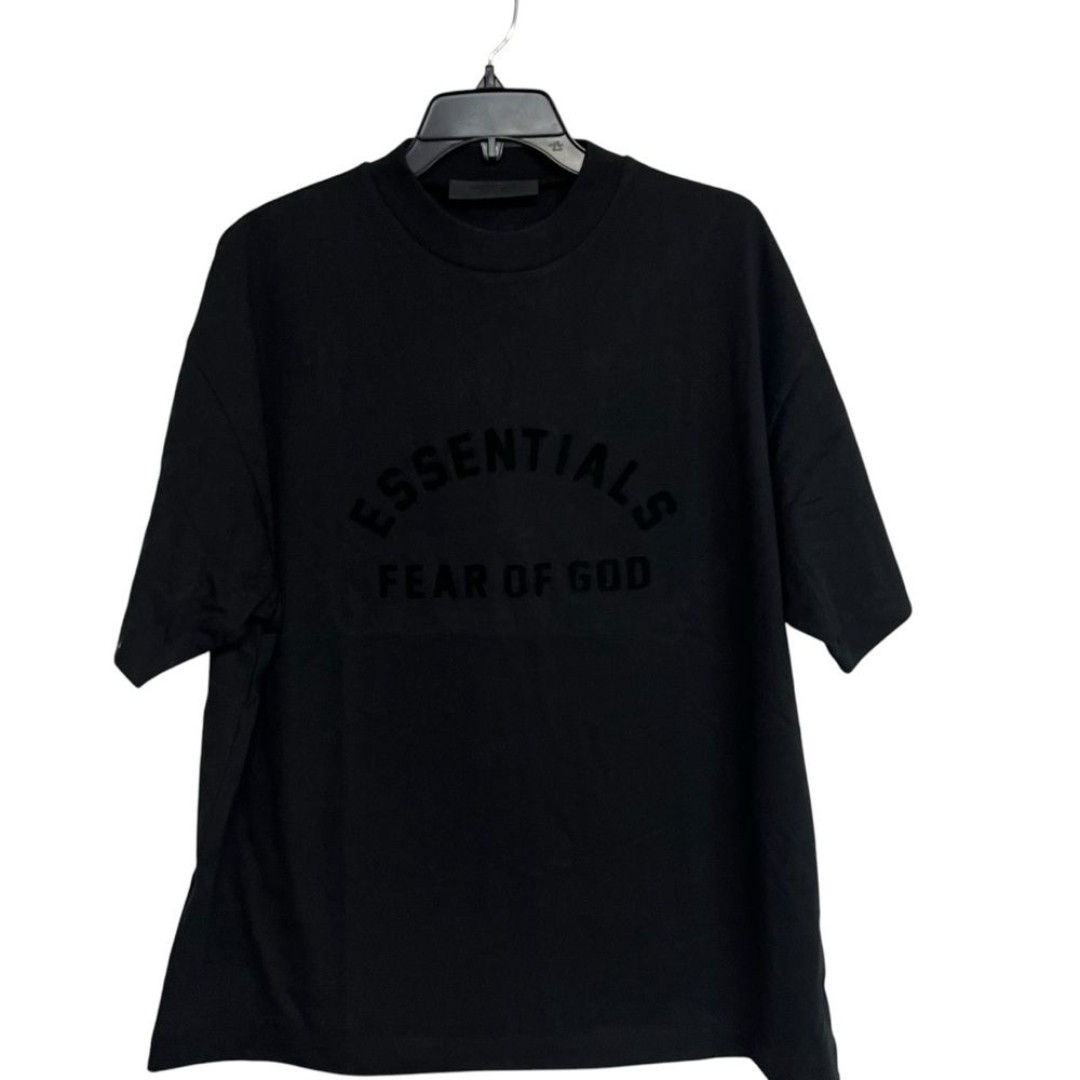 New Kids Fear Of God Essentials Logo Print Cotton T-shirt in Black 14/16