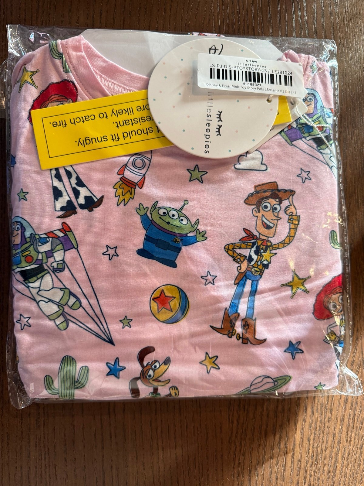 Little Sleepies Pink Toy Story - 4T