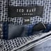 TED BAKER Premium Selvedge Cotton Chino Pant Blue Straight Fit Size 34R