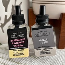 Bath and Body works raspberries & whipped vanilla, BBW vanilla musk wallflowers