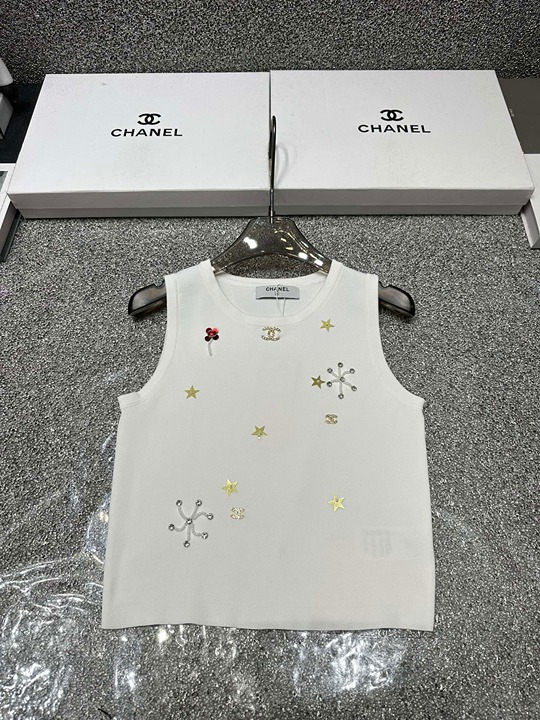 Summer new heavy industry knitted vest