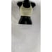 BABATON Women's Tan Ribbed Tie-Neck Halter Scoop-Neck Crop Top SZ S