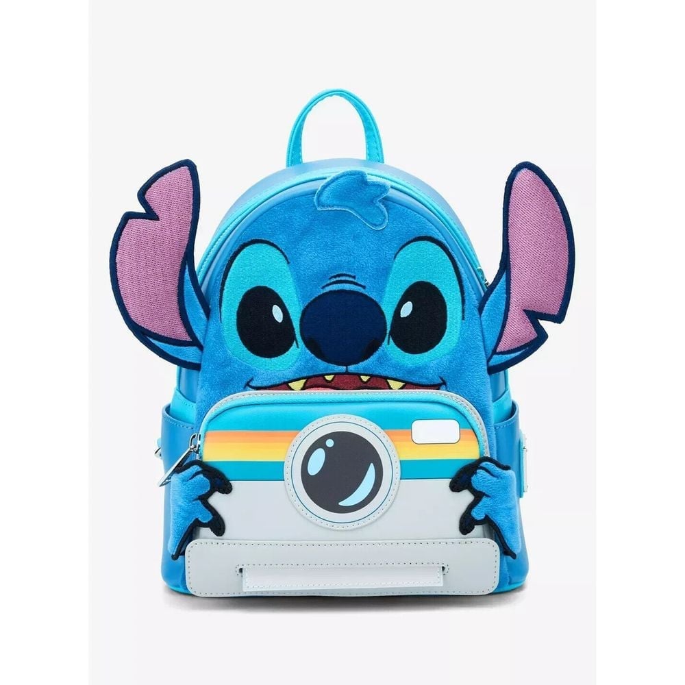 Loungefly Disney Lilo & Stitch Figural Stitch with Camera Backpack Exclusive