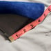 Lilly Pulitzer Resort Chic Wedge Bomber Blue Suede 7 Open Toe Wood Wedge EUC