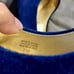 Lilly Pulitzer Resort Chic Wedge Bomber Blue Suede 7 Open Toe Wood Wedge EUC
