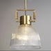 Glass pendant light