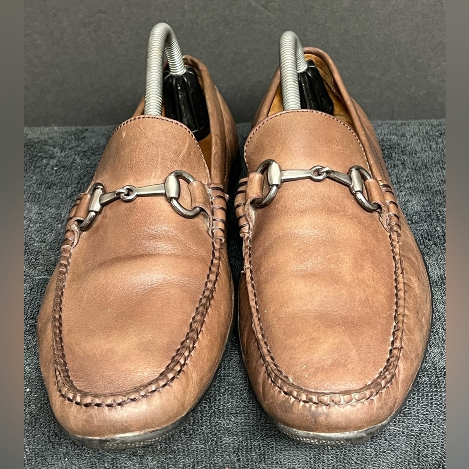 Peter Millar Loafers HorseBit Driving Moc Toe Brown/Leather MC0F40 SIZE 8.5 M