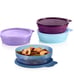 NEW Tupperware Set of 4 Impressions Microwave Reheatable Cereal Bowls