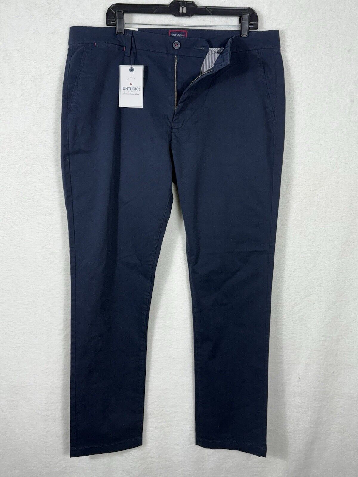 UNTUCKit Straight Relaxed Fit Black 5-Pocket Chino Pants 38x32 Men’s Pants / N