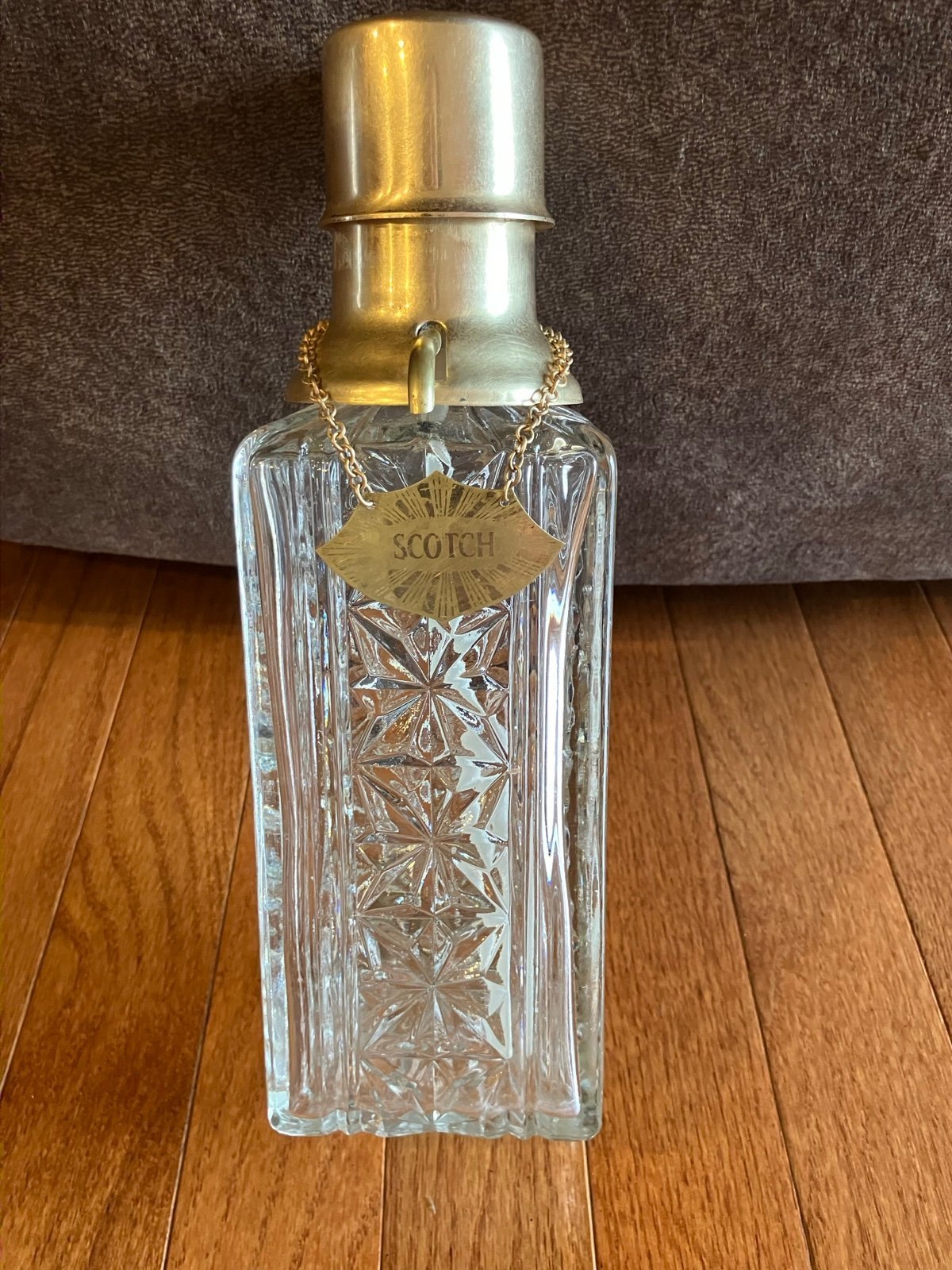 Antique United Brass Decanter Set Liquor Pump Dispenser Est 1905