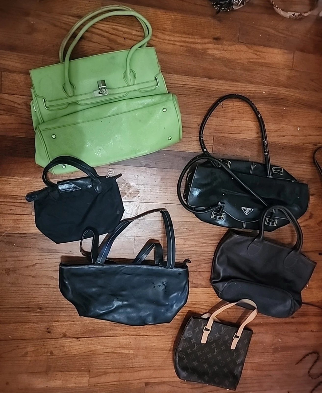Lot Of 6 Women’s Purses/handbags Hermes? Louis Vuitton?