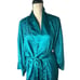 Victoria Secret Womans Gold Label Teal Robe One Size Vintage