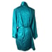Victoria Secret Womans Gold Label Teal Robe One Size Vintage