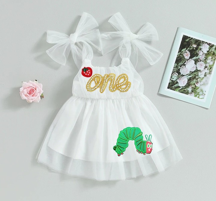 18-24 The very hungry Caterpillar Dress Outfit Rainbow First Birthday