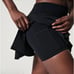 Women's S Spanx Black Get Moving Skort Flowy Mini Skirt Built it Shorts Pockets