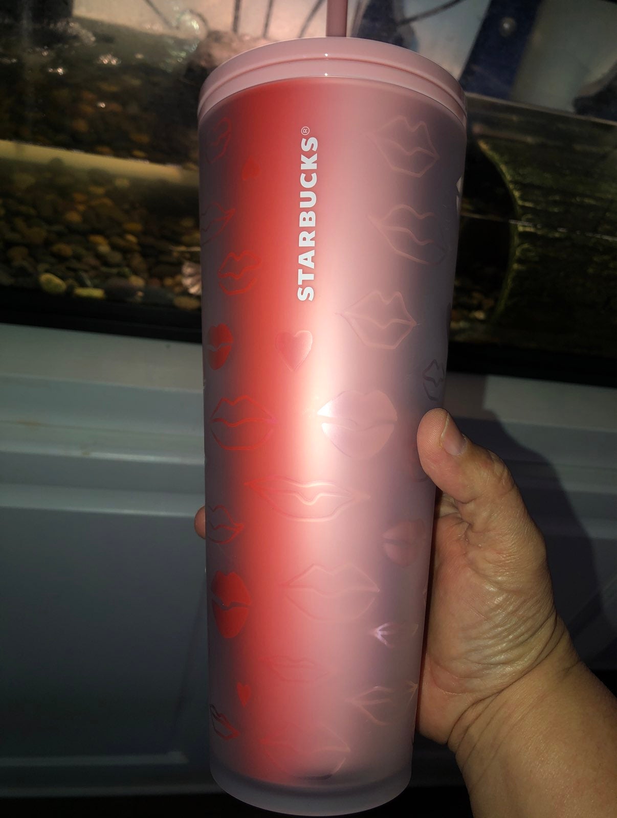 VERY HTF Lips Starbucks Cup