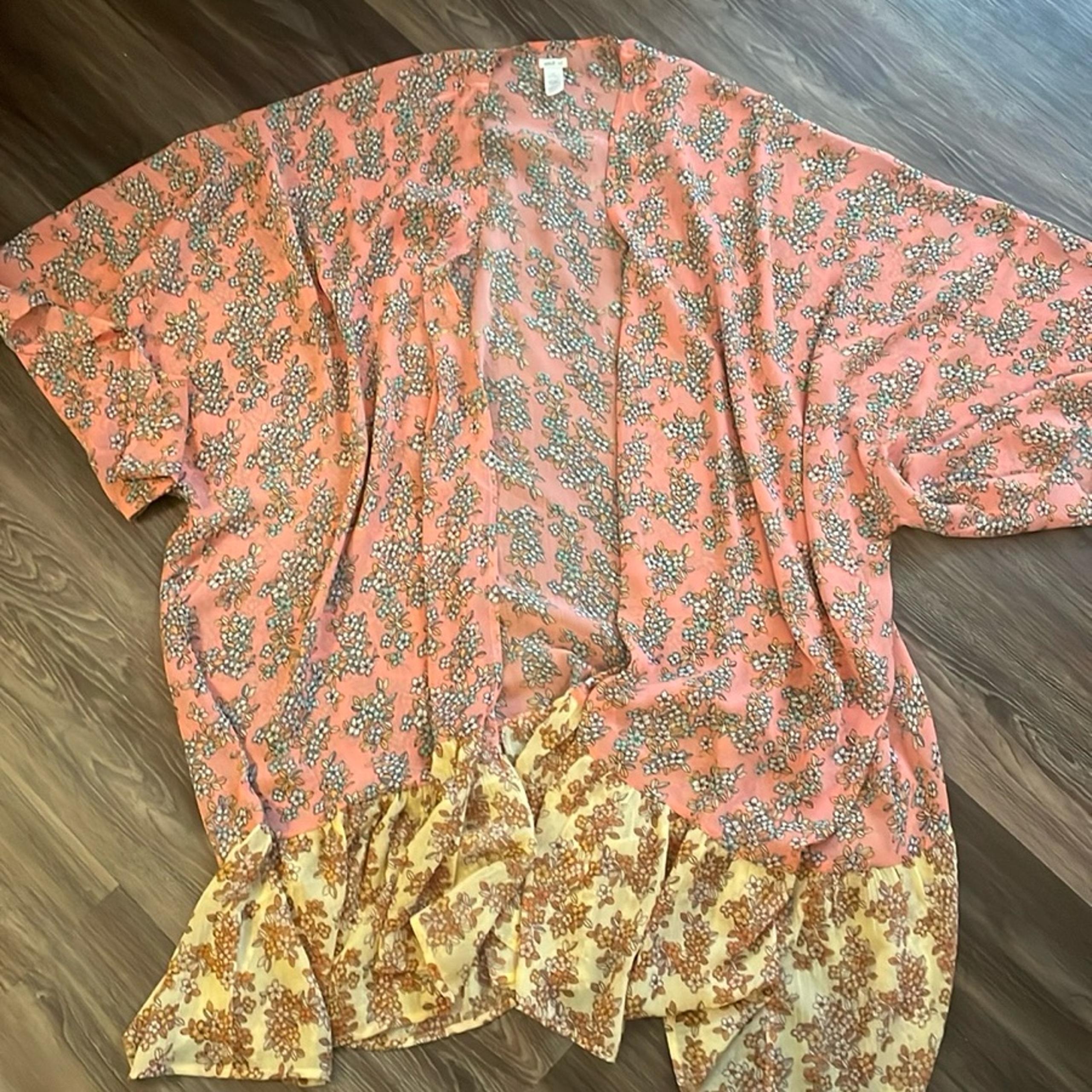 Aerie Kimono Swimsuit Women Floral Coverup